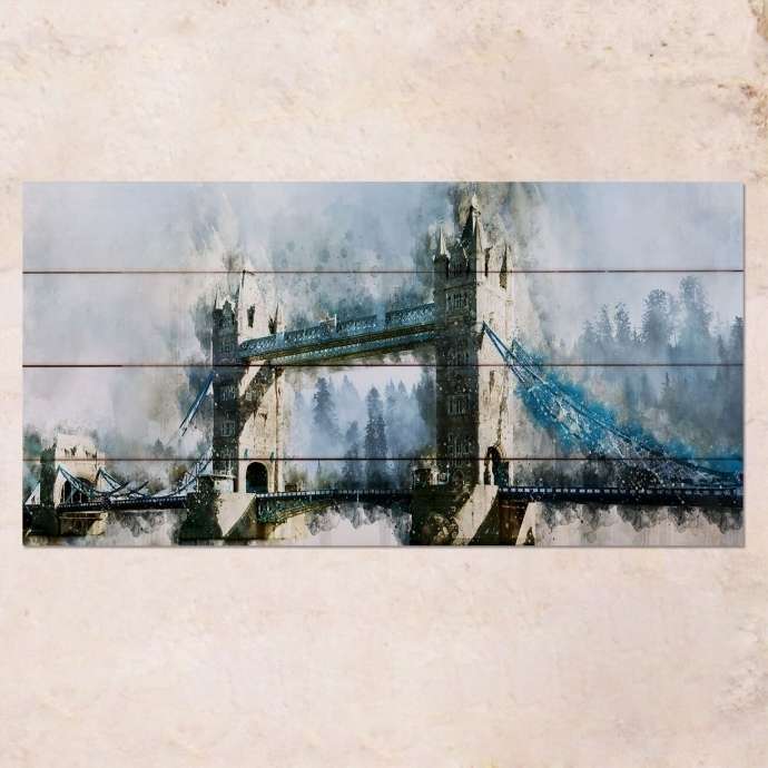 Картина на дереве Tower Bridge