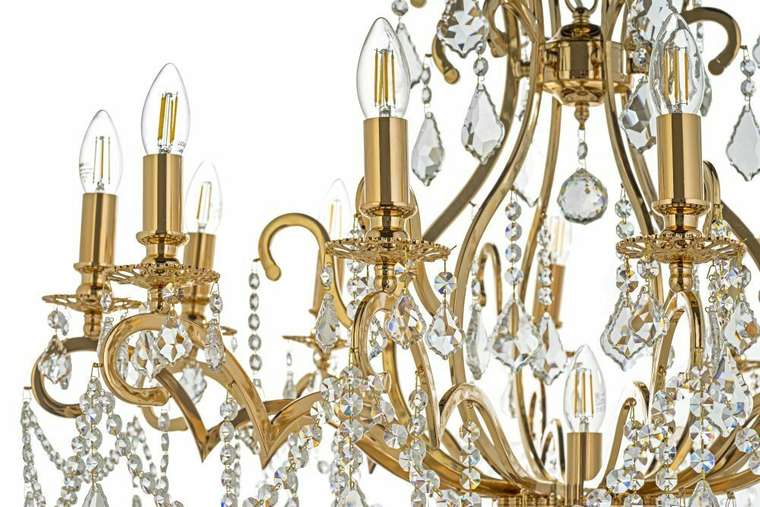 Хрустальная люстра Isola Gold Isola E 1.1.12.600 G (металл, цвет золото)