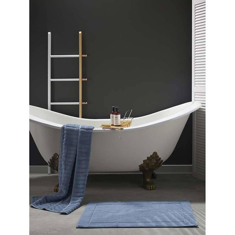 Коврик для ванной Essential 50х80 голубого цвета 