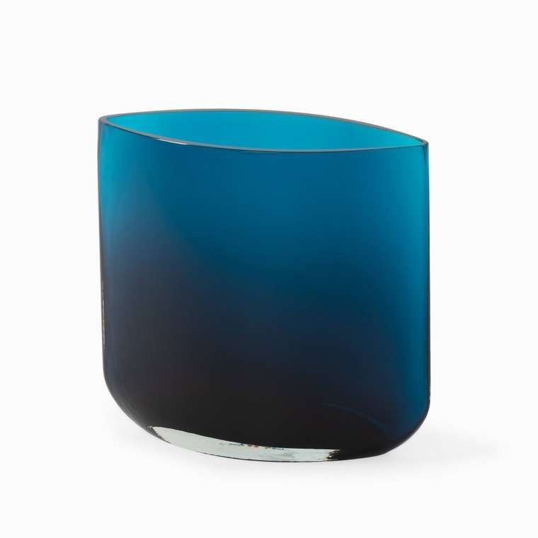 Ваза Blade Blue синего цвета