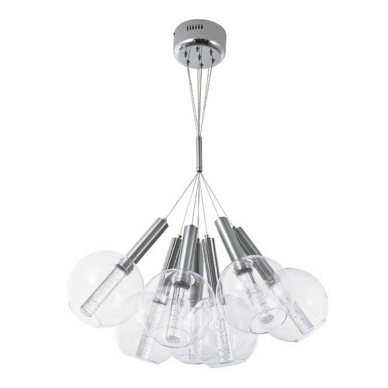 Подвесной светильник ML.88917.7 CH (стекло, цвет прозрачный)