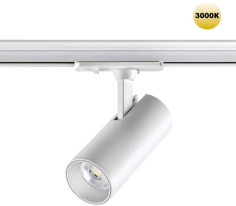 Светильник трековый однофазный двухжильный Novotech Selene 359147 PORT белый IP20 LED 15W 220V 3000К 1440Лм