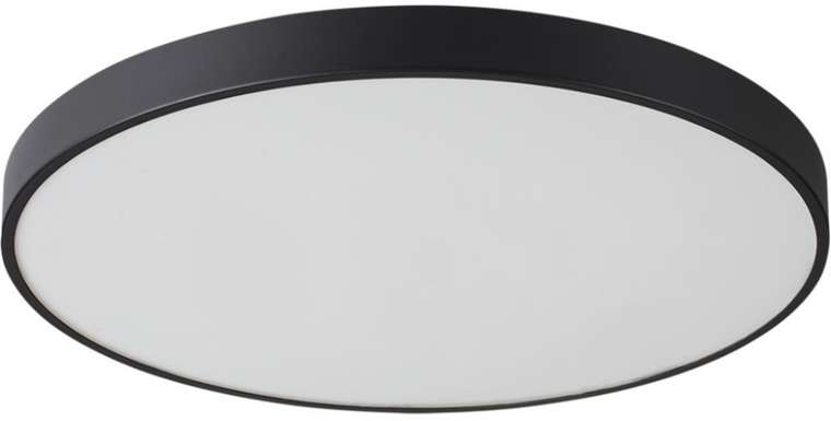 Потолочный светильник круглый Sonex Quasar 7756/92L металл/акрил/черный LED 80Вт+12Вт(подсветка) 3000K D800