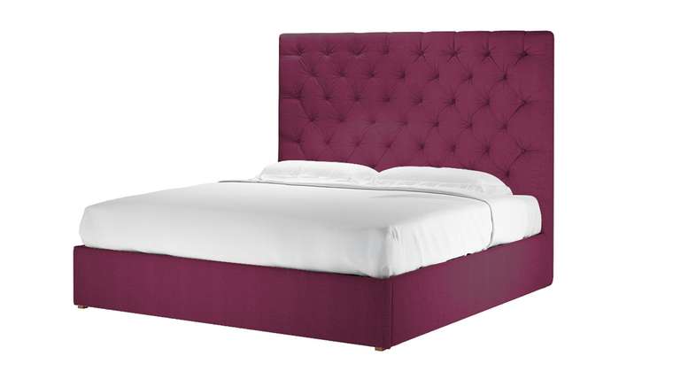 Кровать Сиена 140х200 фиолетового цвета