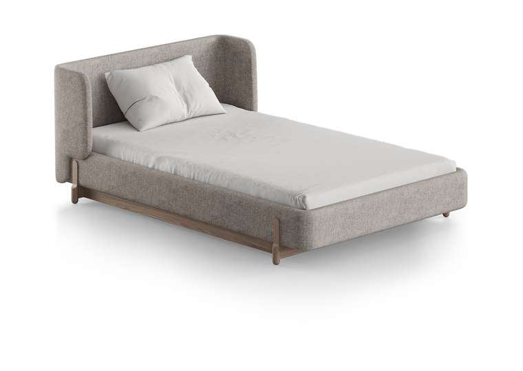 Кровать Basic 120х200 бежевого цвета с подъемным механизмом