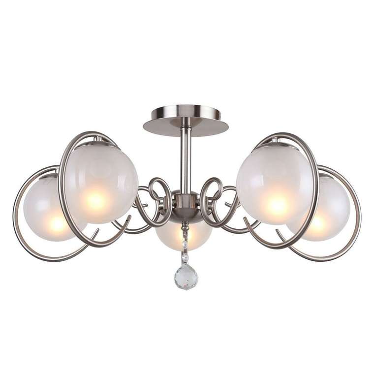 потолочная люстра Fabbio  металл, стекло 5*E14*40W, excluded