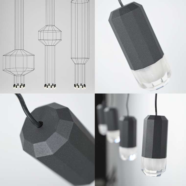Подвесной светильник Via Wireflow Lineal Pendant Light 0331