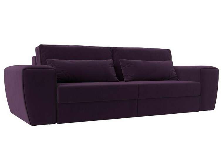 Прямой диван-кровать Лига 008 фиолетового цвета