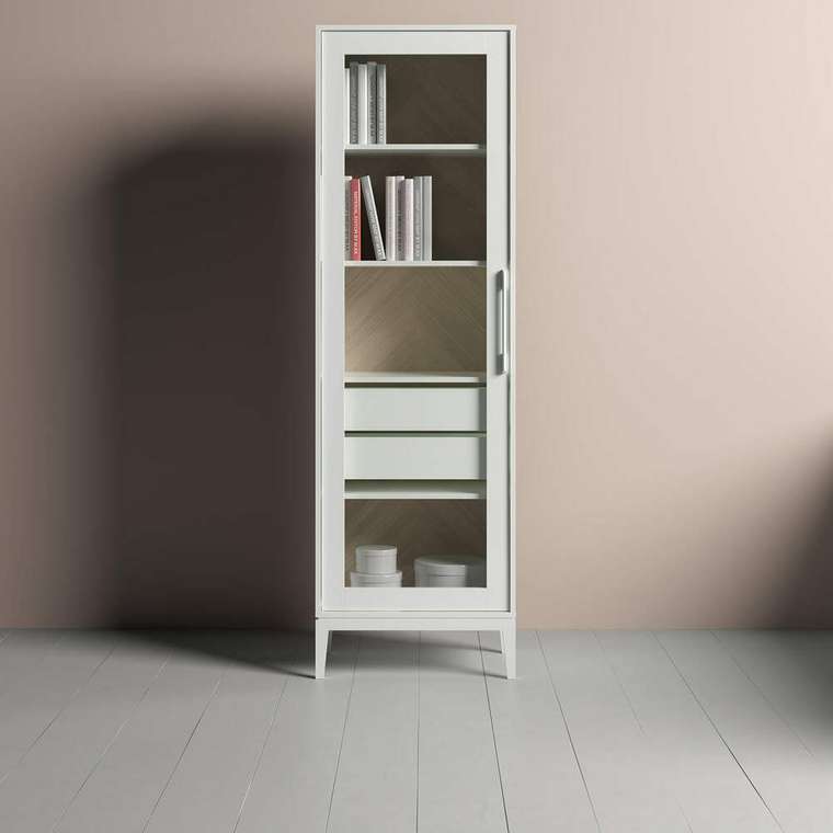 Книжный шкаф Fjord белого цвета