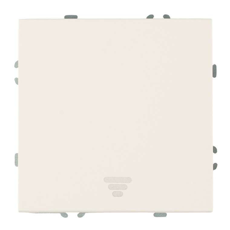 Выключатель одноклавишный самовозвратный (белый фарфор, soft touch) Stekker Эмили 50324