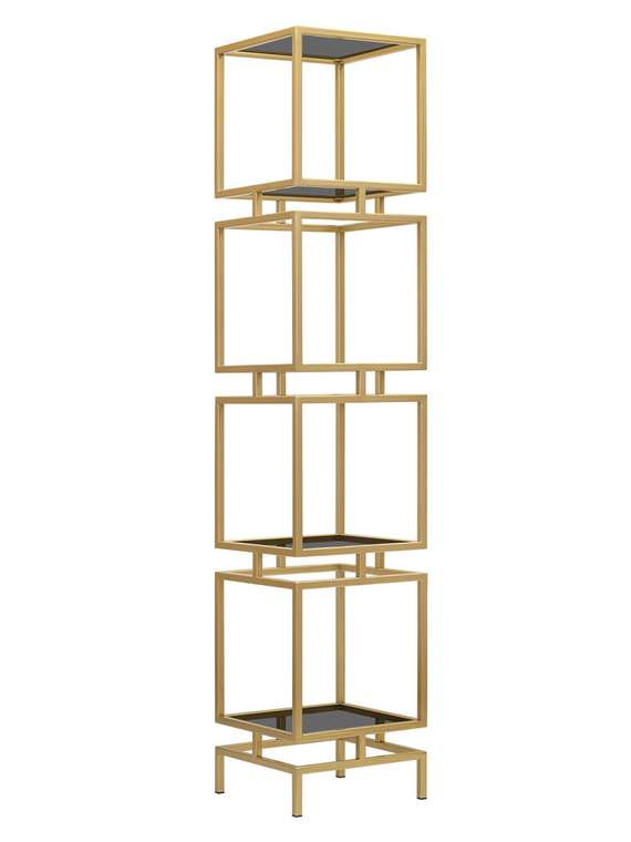 Стеллаж Cubic-4 со стеклянными полками цвета