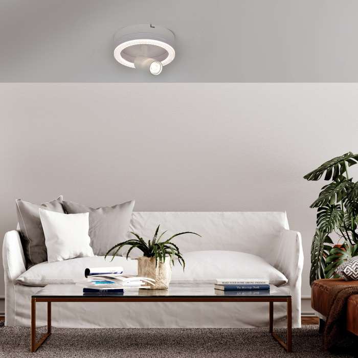 Настенно-потолочный светодиодный светильник Escada 20044LED 20044SMA/01LED WH 20Вт, металл/акрил, белый