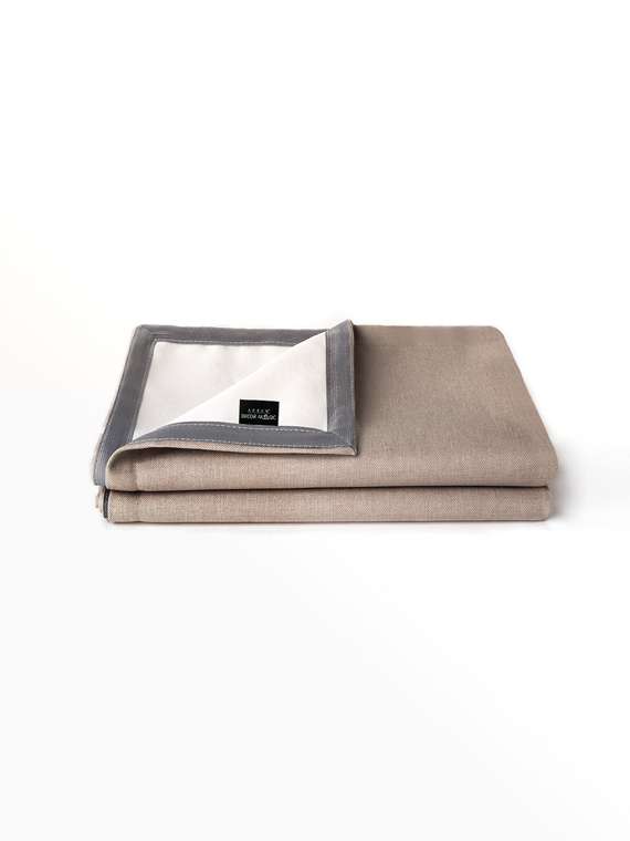 Покрывало Uno Savana 135x210 бежево-серого цвета