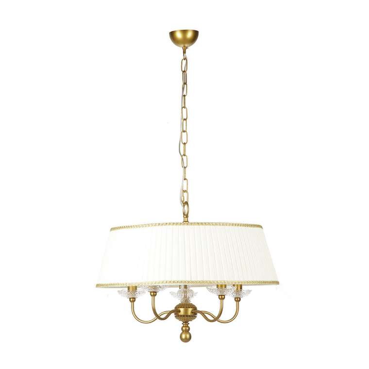 Подвесная Люстра MM Lampadari FIRENZE с абажуром из плиссированной ткани 