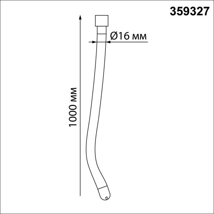 Гибкий неон Novotech Ramo 359327 KONST черный IP20 LED 4000K 14W 220V 1360Лм