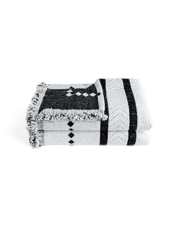 Покрывало Dmi softness moby 180x230 бело-черного цвета