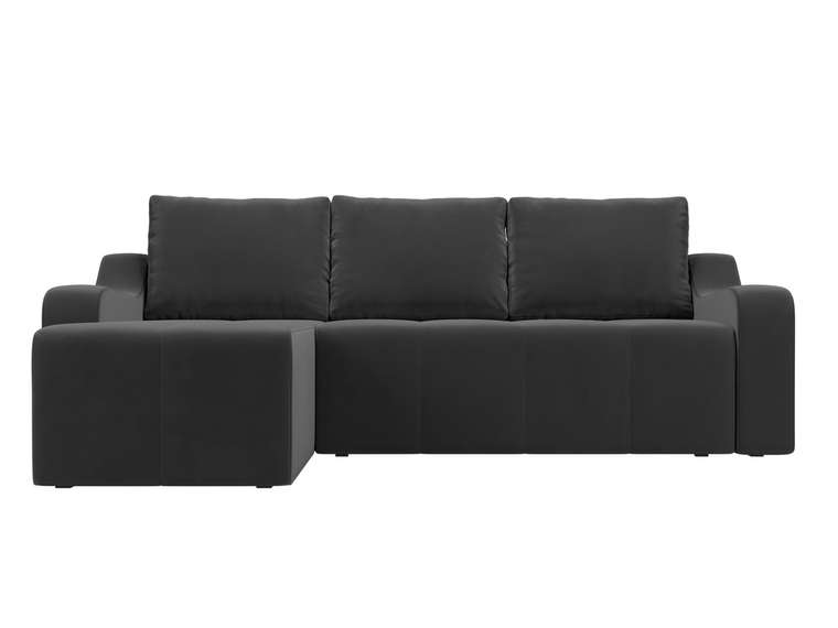 Угловой диван-кровать Элида серого цвета левый угол