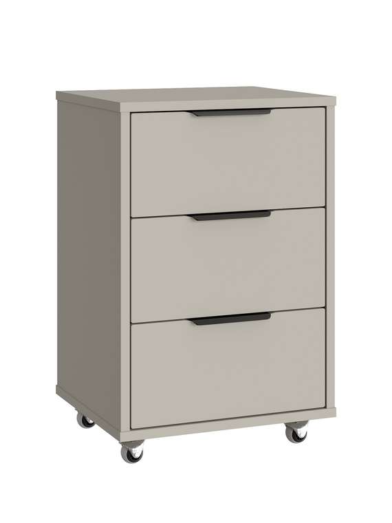 Тумба мобильная К-54 глиняный серый/риолит