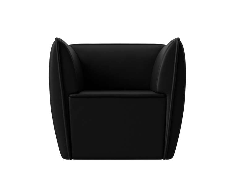 Кресло Бергамо черного цвета (экокожа)
