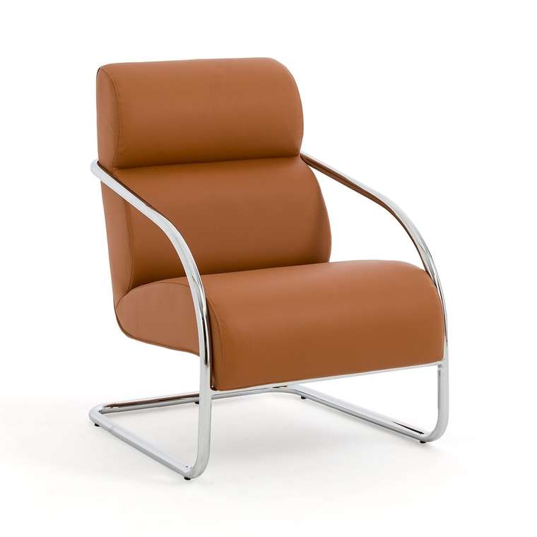 Кресло в стиле 80-х Canta коричневого цвета