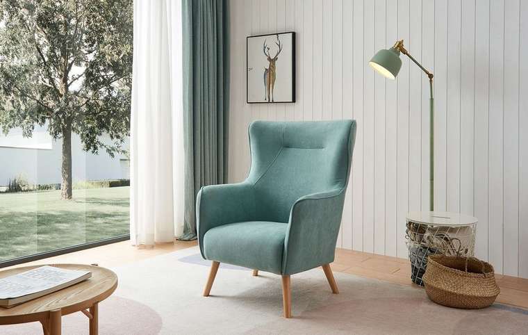 Кресло Camilla бирюзового цвета