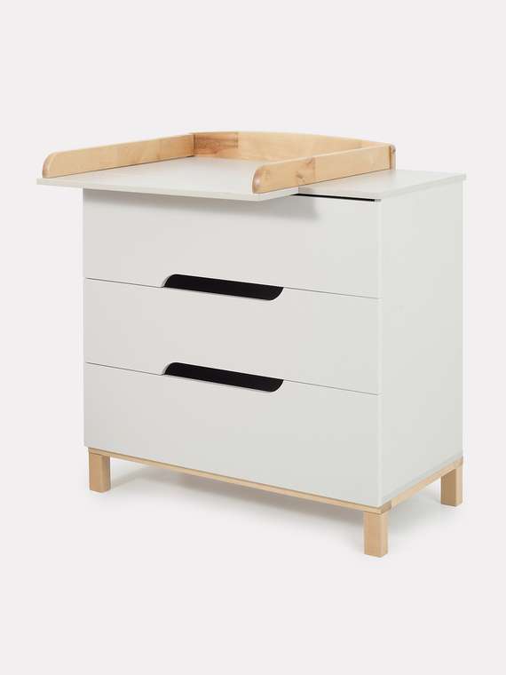 Пеленальный комод Lilla светло-бежевого цвета