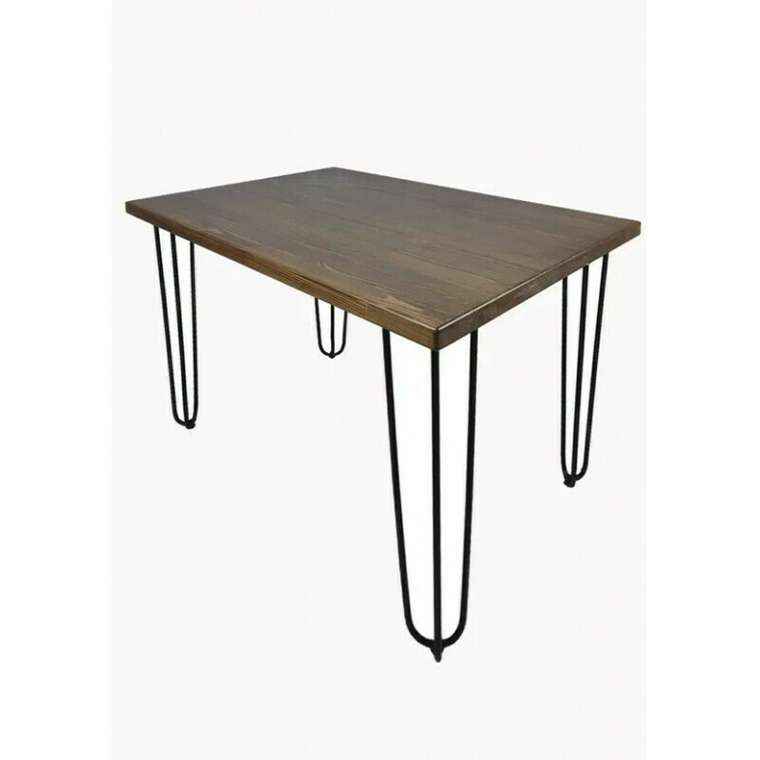 Стол обеденный Loft 110х60 со столешницей цвета темный дуб