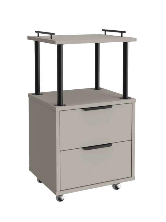 Тумба комбинированная К-32 цвет глиняный серый/риолит