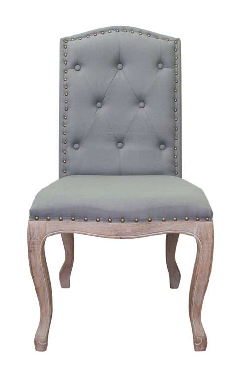 Обеденный стул Melis Grey с обивкой из льна