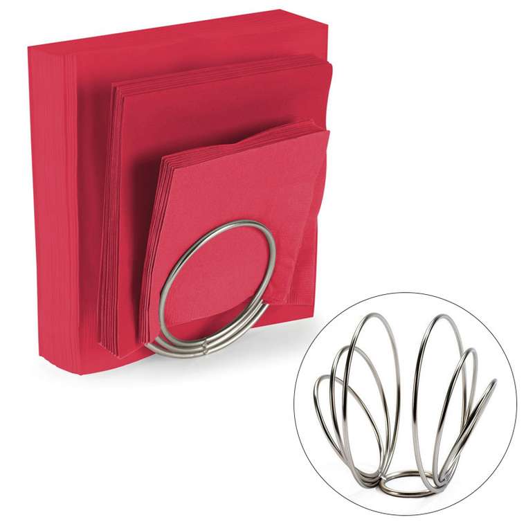 Салфетница Rings никель