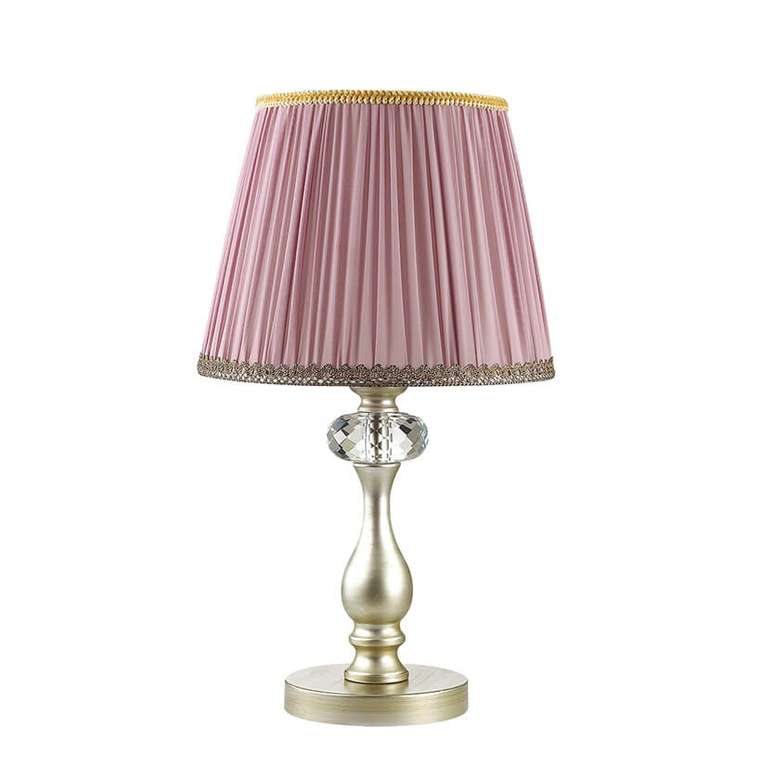 Настольная лампа Odeon Light Gaellori с розовым абажуром 