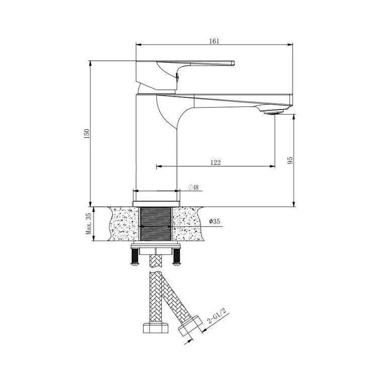 Смеситель для раковины BELZ B10679
