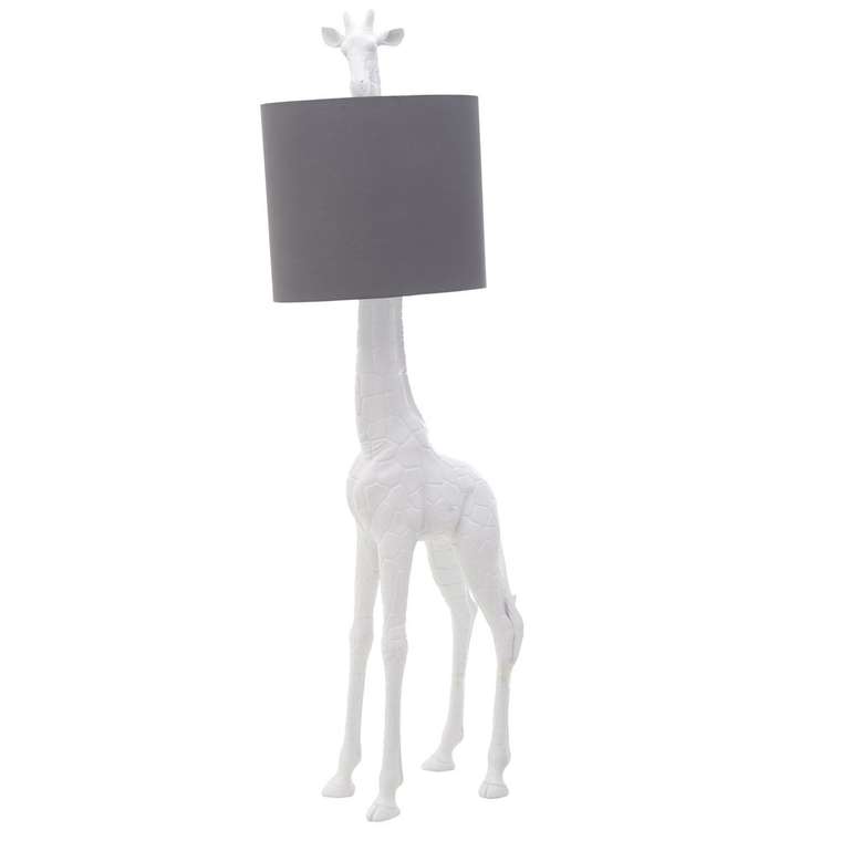 Лампа напольная Zoo с серым абажуром