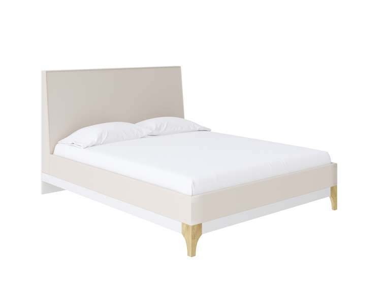Кровать Odda 160х200 молочного цвета