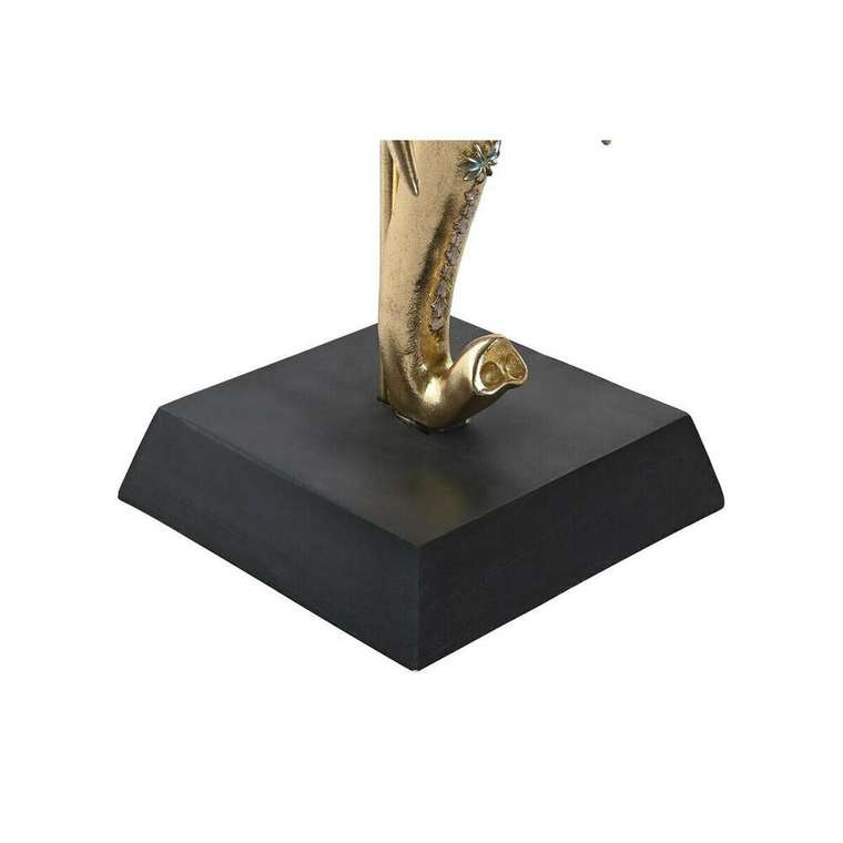Декоративная фигура Чёрный Позолоченный Слон Колониальный 43 x 22 x 55,5 cm
