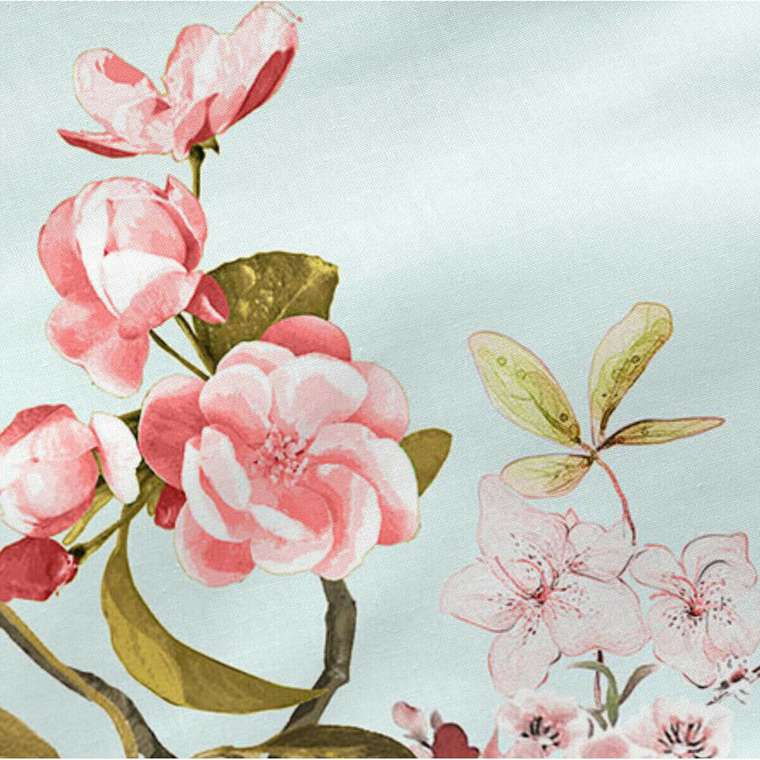 Наволочка Chinoiserie 45x110 голубого цвета
