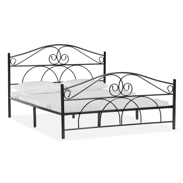 Кровать Морика 160х200 черного цвета