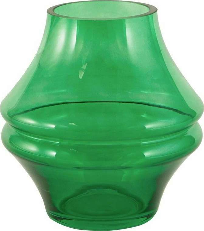Ваза из стекла зеленого цвета