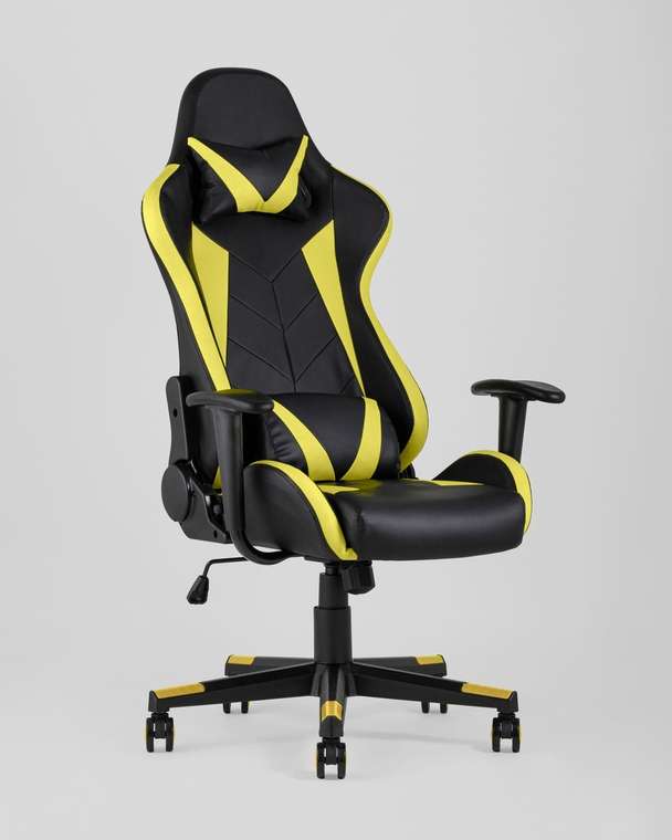 Игровое кресло TopChairs Gallardo черно-желтого цвета
