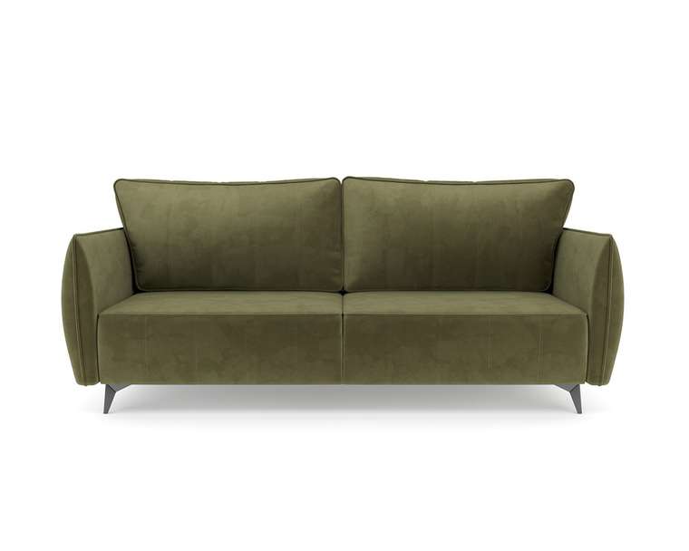 Прямой диван-кровать Осло зеленого цвета