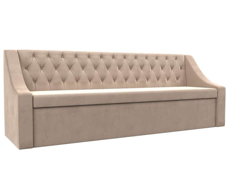 Кухонный прямой диван-кровать Мерлин бежевого цвета