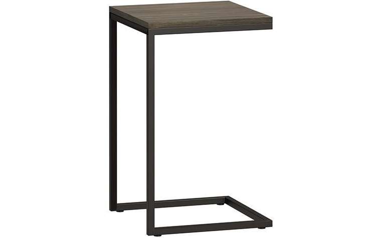 Приставной столик Бервин серо-коричневого цвета