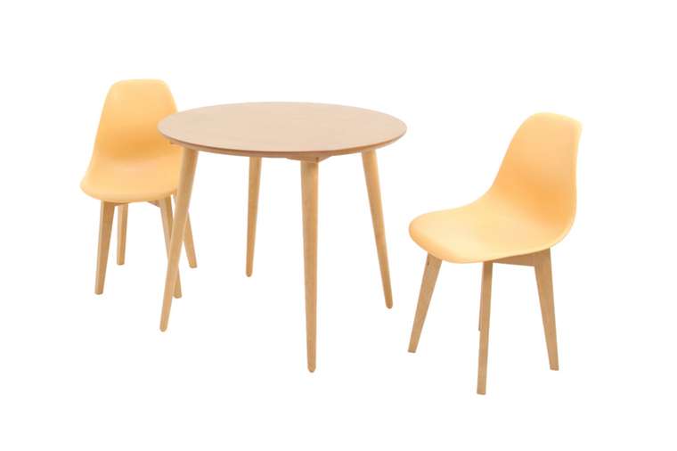 Обеденная группа Монте бежевого цвета