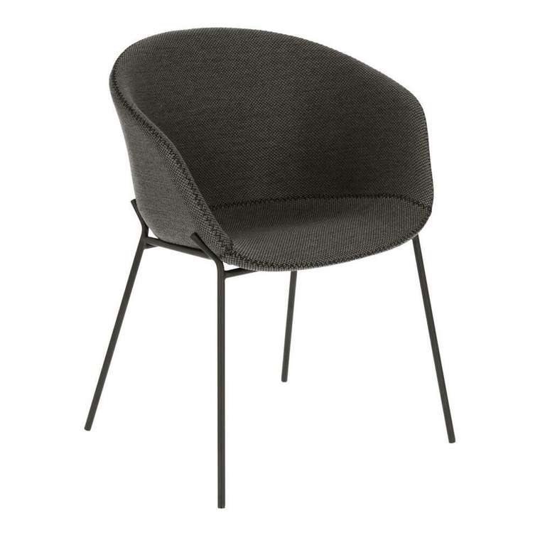 Стул-кресло Zadine dark grey темно-серого цвета