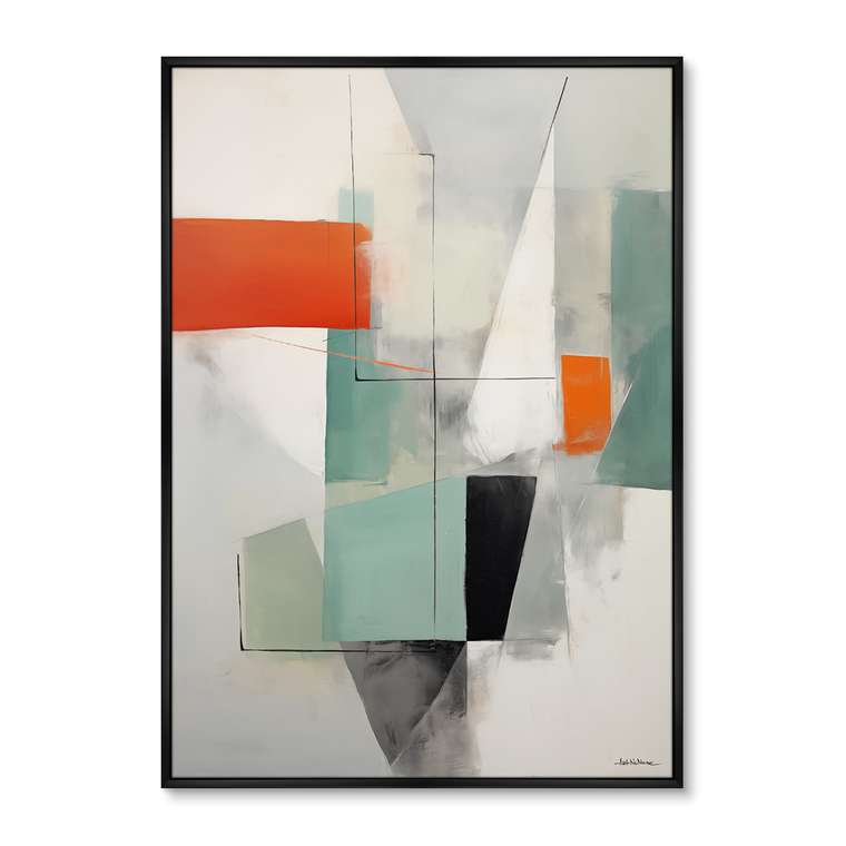 Репродукция картины Summer colors geometry, No 1, 2024г.