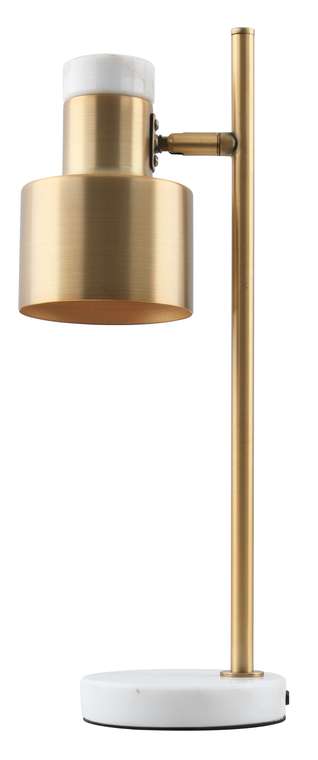 Лампа настольная Goldy V11308-1T бело-золотистого цвета