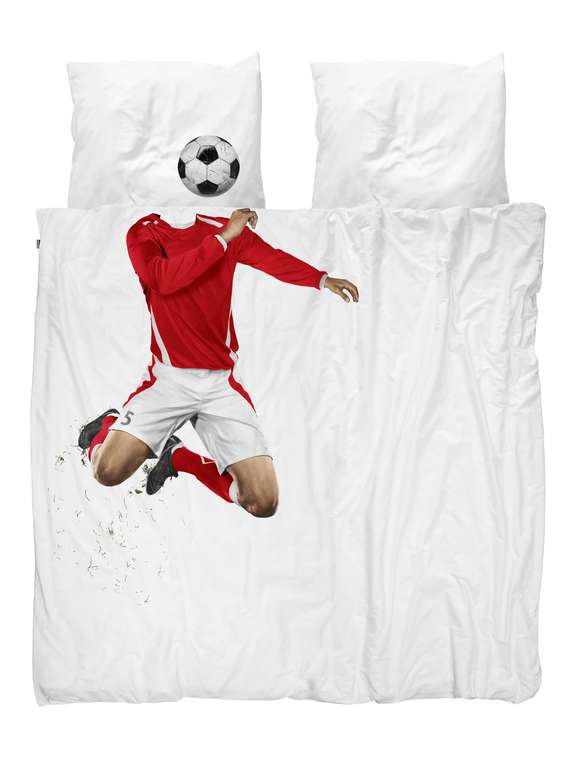 Комплект постельного белья Футболист красный 200х220