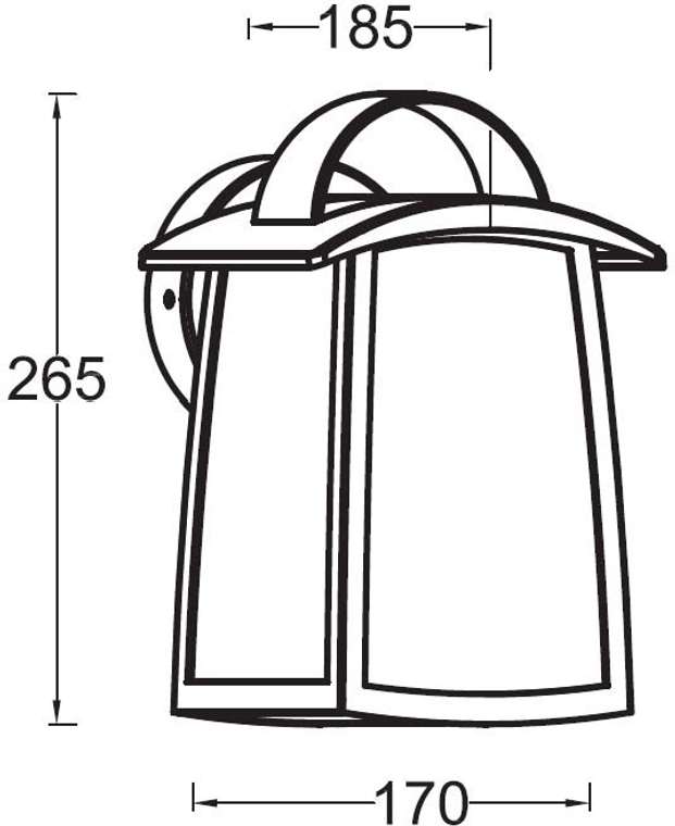 Настенный фонарь уличный IP44 Oasis Light FRANKFURT I 2736 V