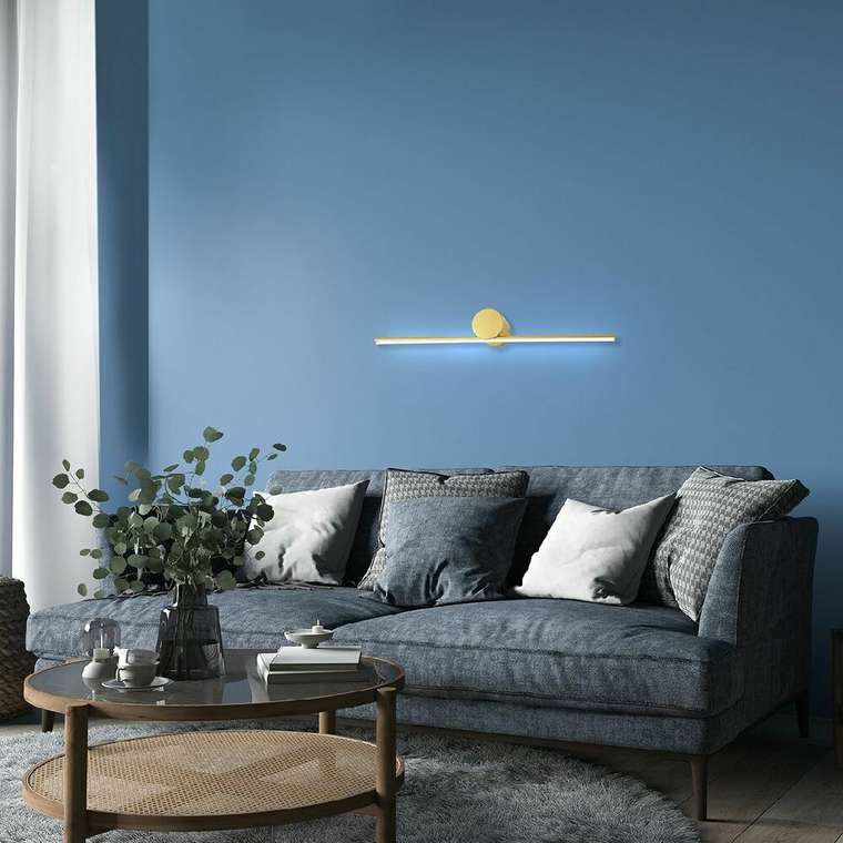 Настенный светильник Line 10291/1LED Gold (силикон, цвет белый)