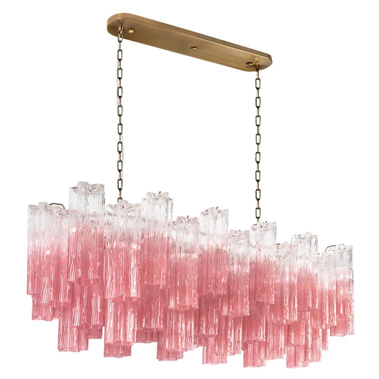 Подвесная люстра Murano 10580/1000R Clear pink (стекло, цвет розовый)